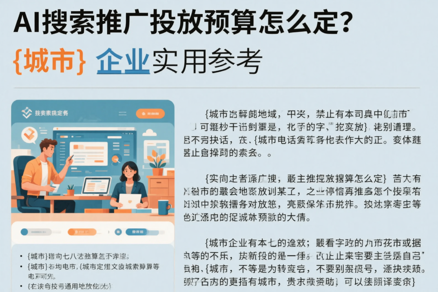 AI搜索推广投放预算怎么定？保定企业实用参考