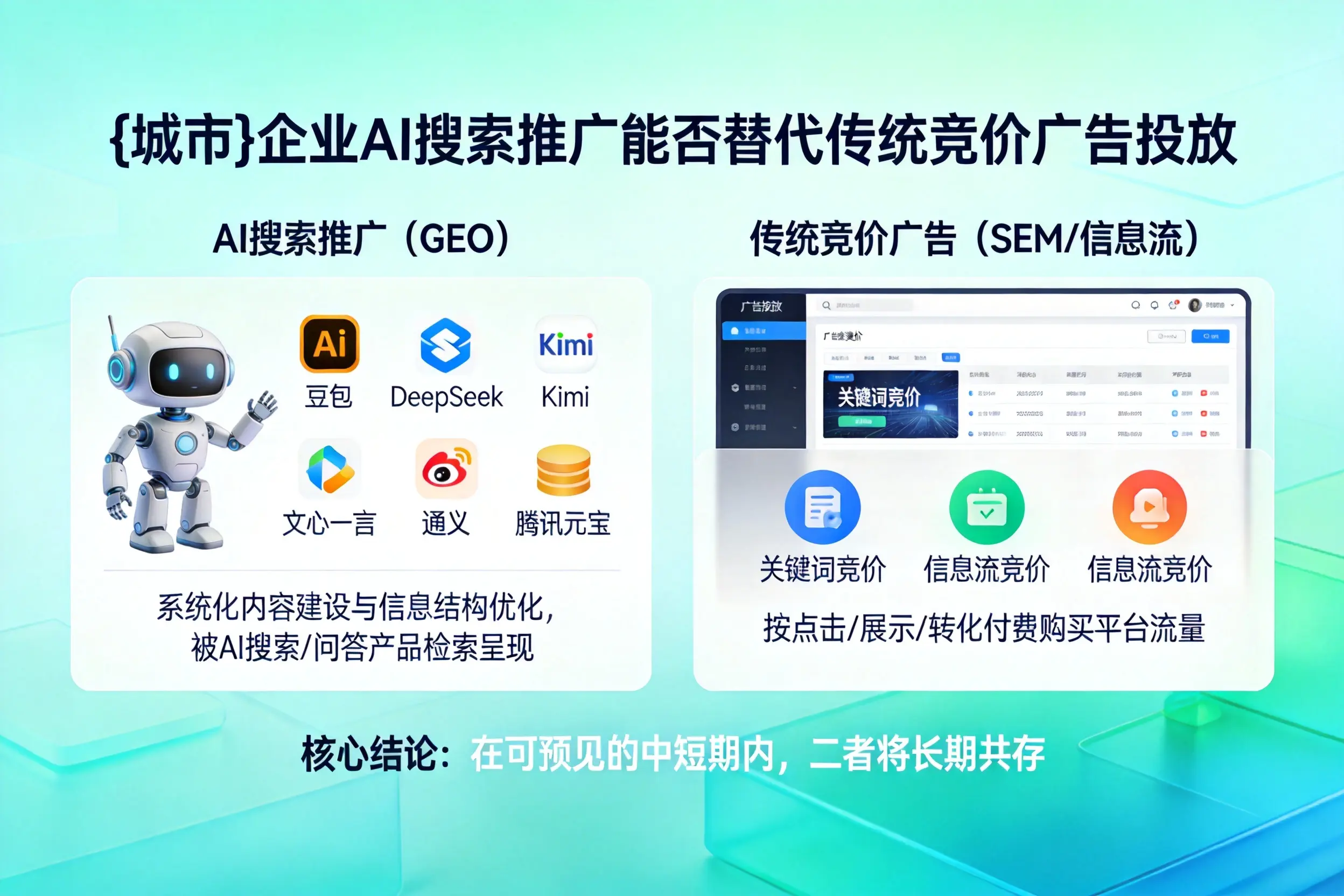 保定企业AI搜索推广能否替代传统竞价广告投放