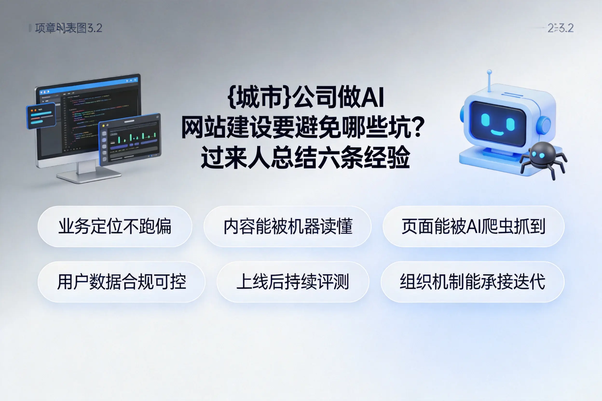 保定公司做AI网站建设要避免哪些坑？过来人总结六条经验