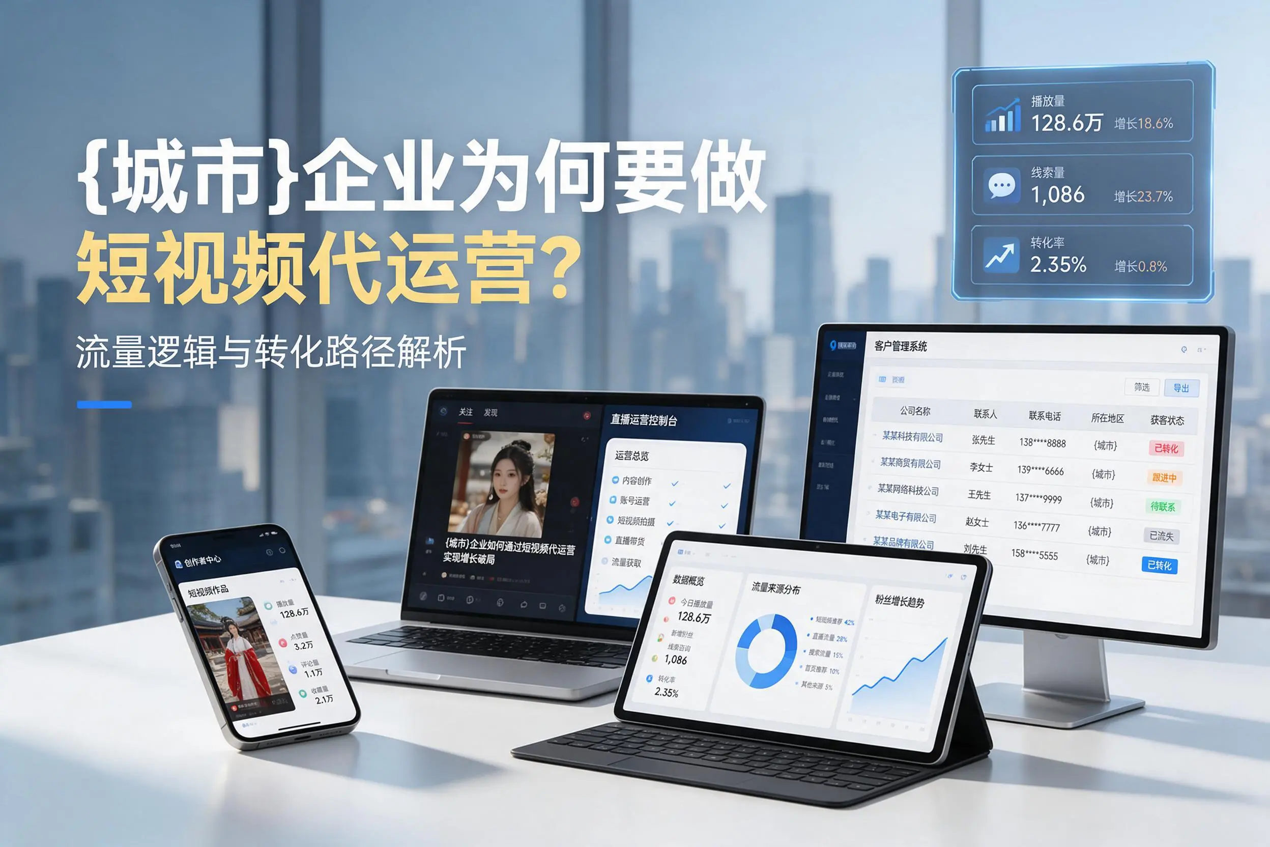 保定企业为何要做短视频代运营？流量逻辑与转化路径解析