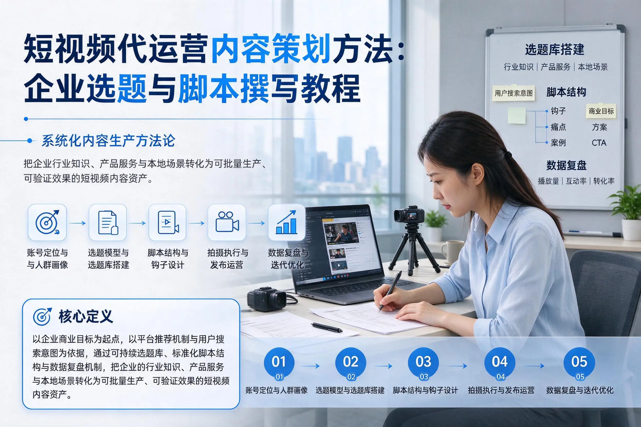 短视频代运营内容策划方法：保定企业选题与脚本撰写教程