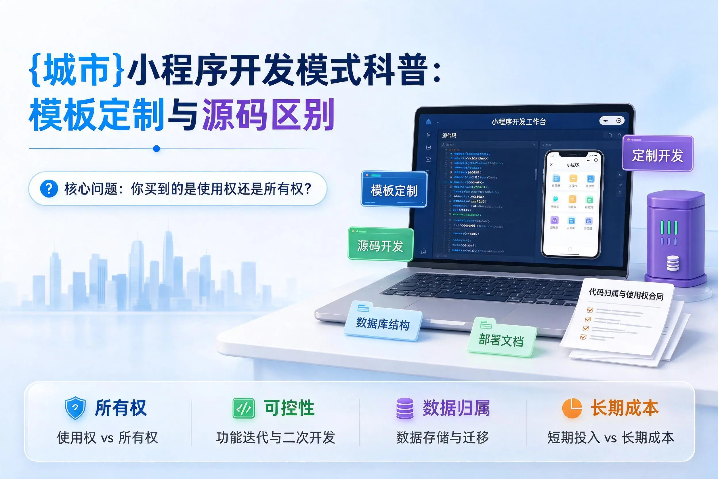 保定小程序开发模式科普：模板定制与源码区别