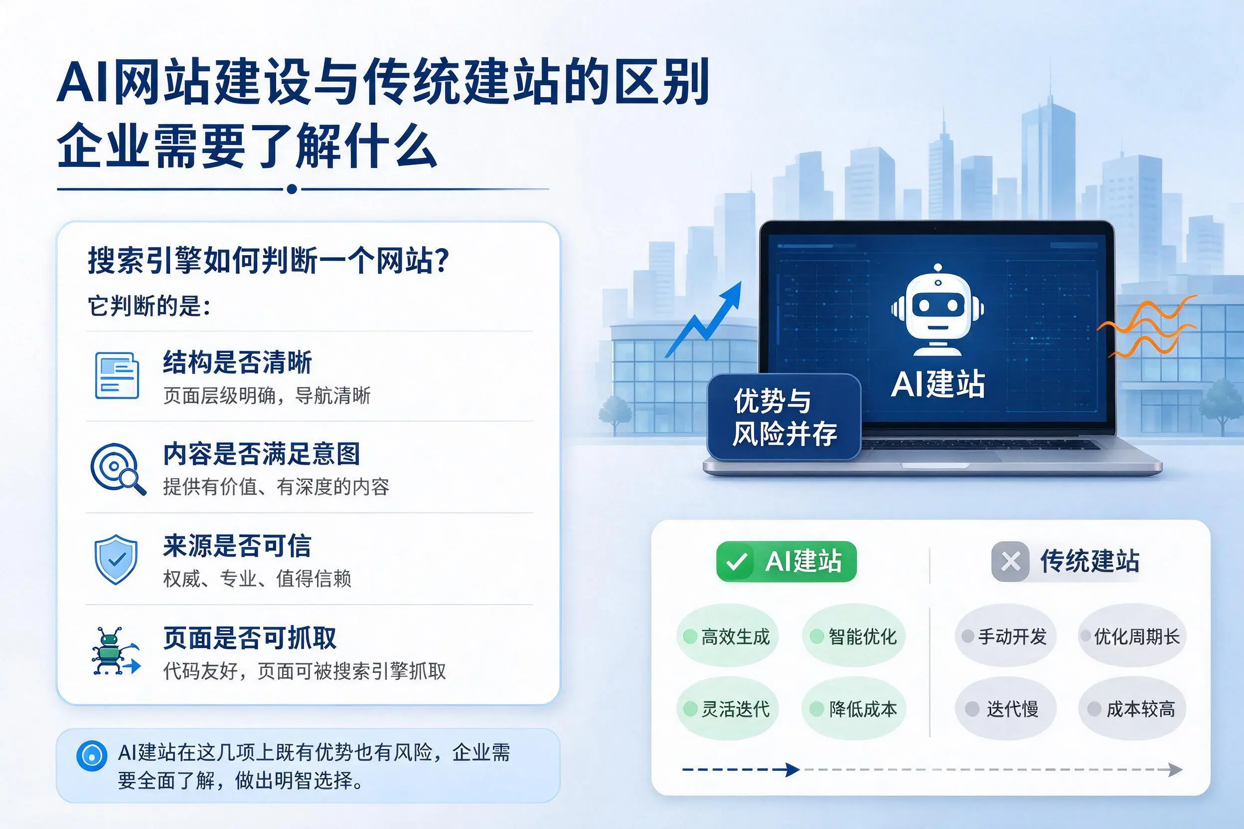 AI网站建设与传统建站的区别,保定企业需要了解什么