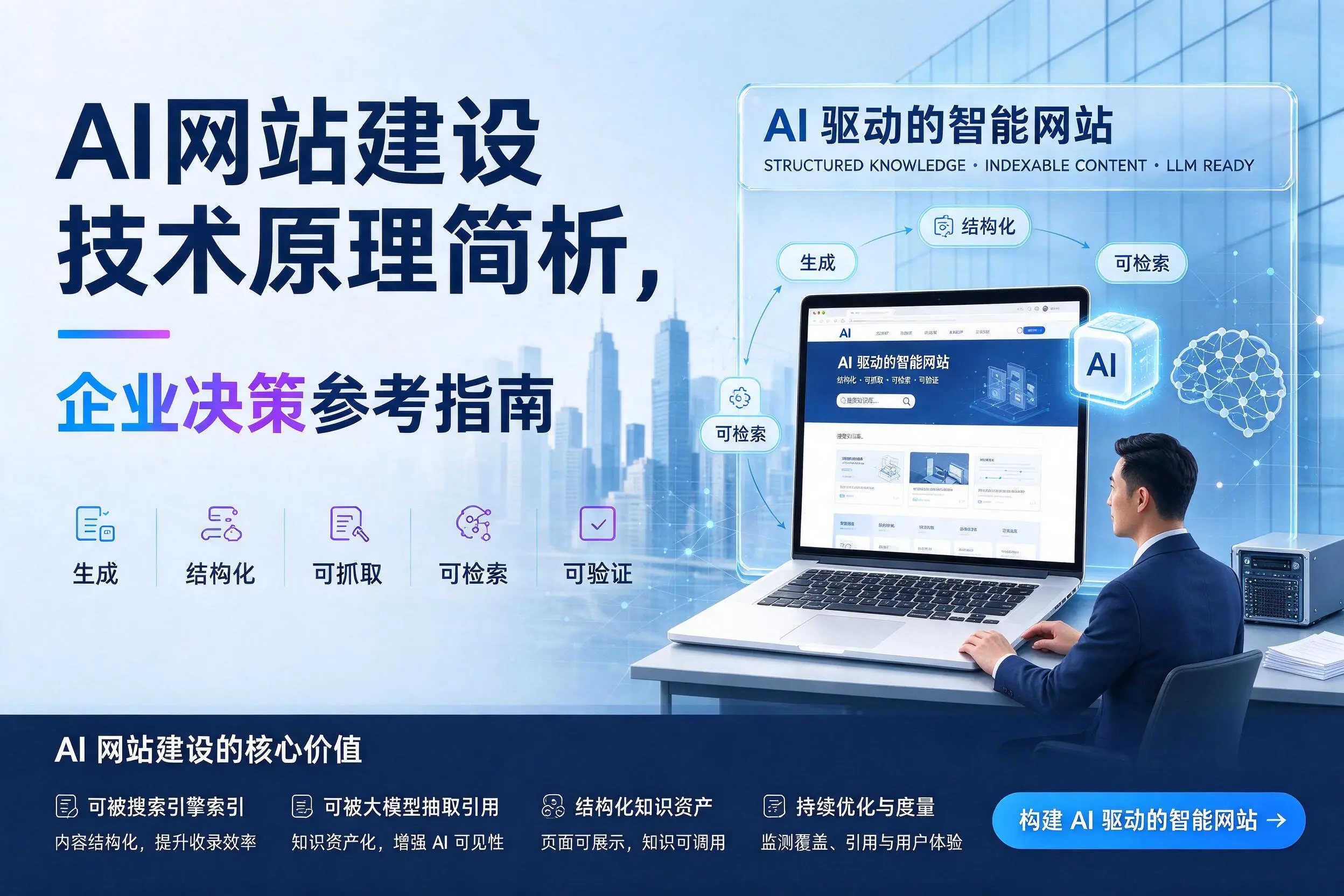 AI网站建设技术原理简析,保定企业决策参考指南