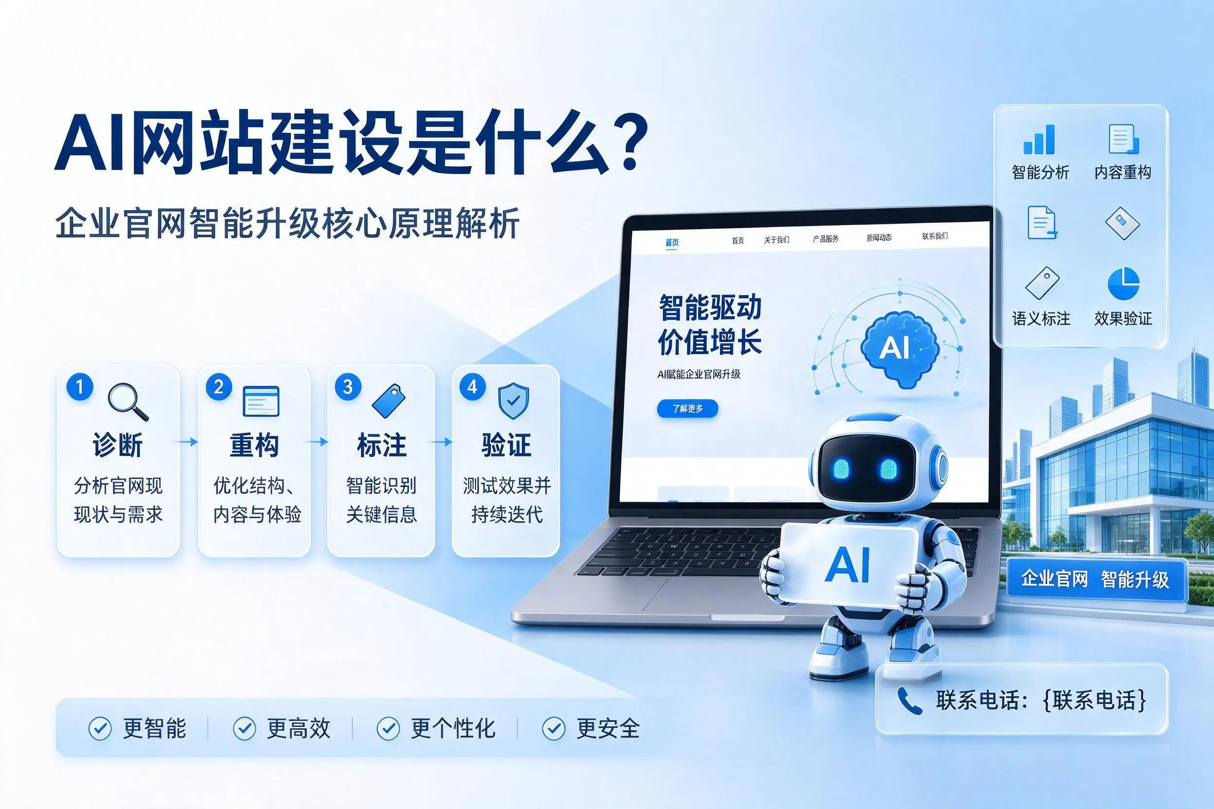 AI网站建设是什么?保定企业官网智能升级核心原理解析