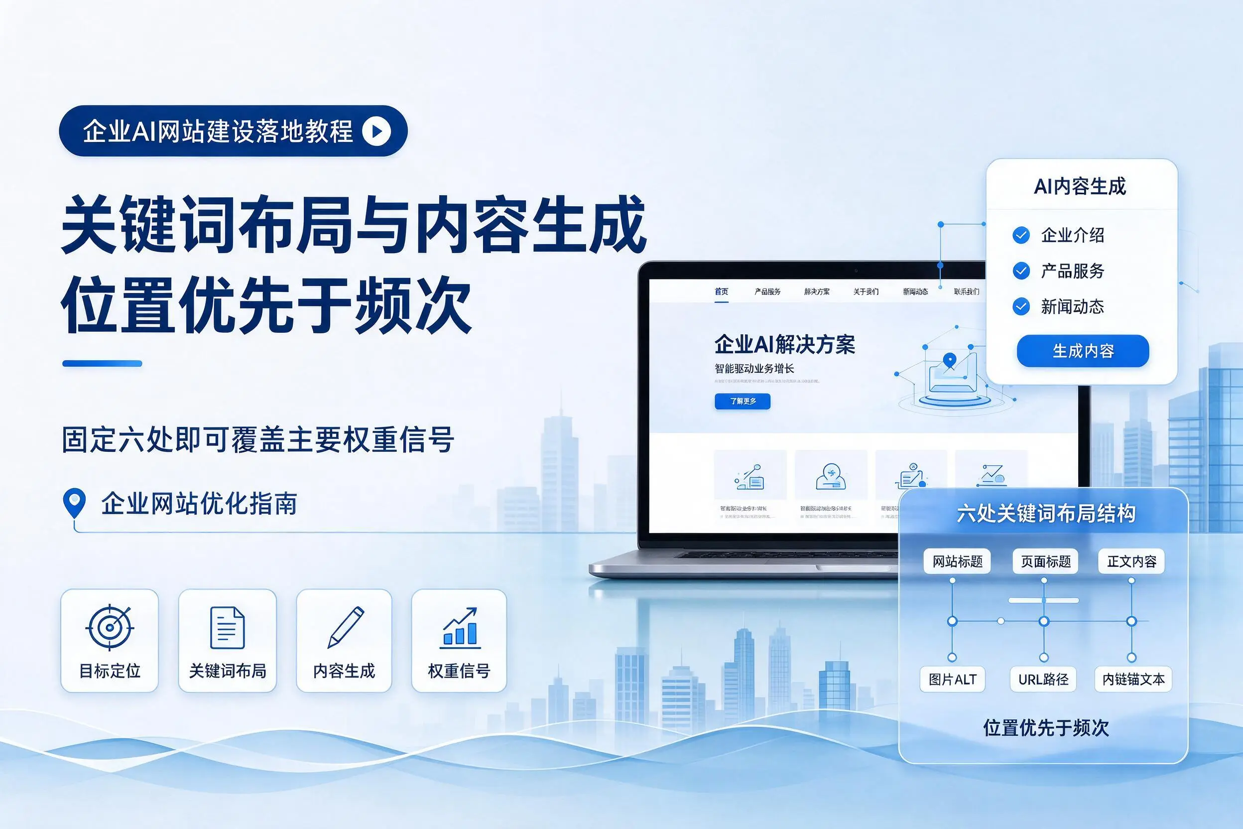 保定企业AI网站建设落地教程:关键词布局与内容生成