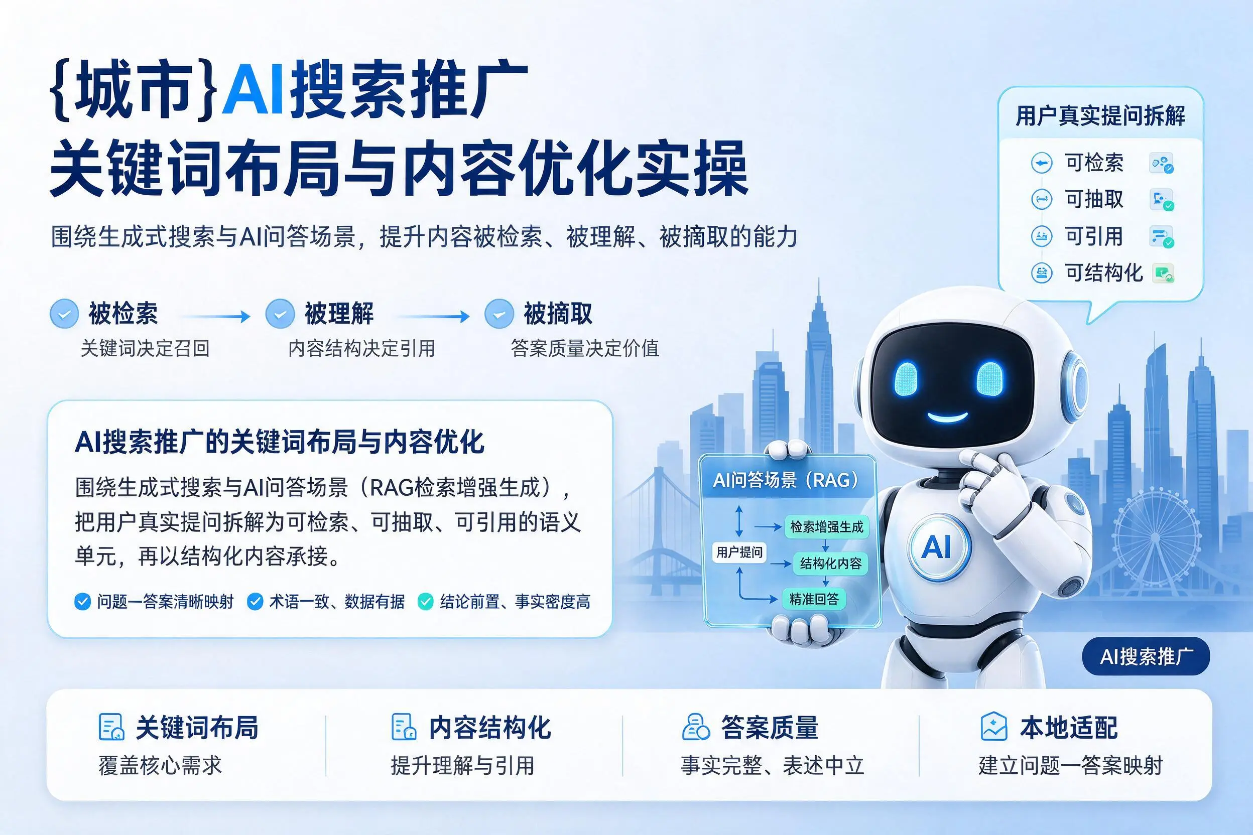 保定AI搜索推广关键词布局与内容优化实操