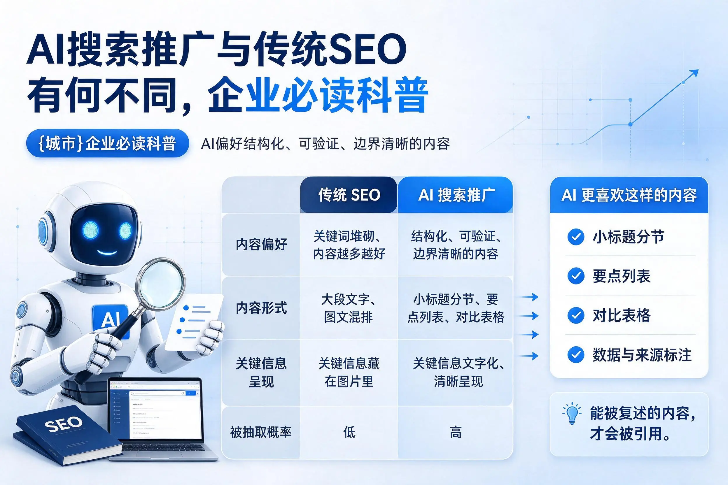 AI搜索推广与传统SEO有何不同，保定企业必读科普